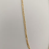 White Cut 14K Gold Chain