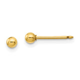 14K Gold Ball Stud Earrings