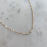 White Cut 14K Gold Chain