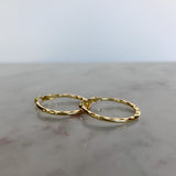 Mini Gold Plated Hoops