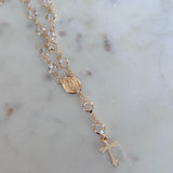 Gold Plated Rosary Cross Set