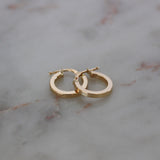 14K Gold Hoop Huggies