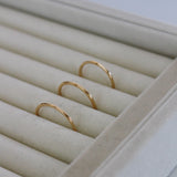 14K Gold Round Stacking Ring