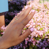 14K Gold Round Stacking Ring