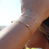 14K Gold Beaded Bracelet