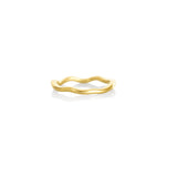 Gold Thin Curved Ring