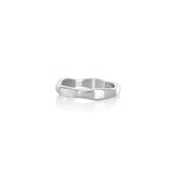 Silver Polished Curved Ring