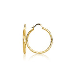 Gold Plated Medium Sized Hoops