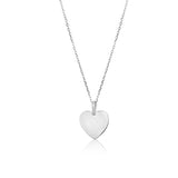 Minimalist Silver Heart Necklace