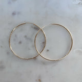 14K Gold Large Hoops