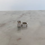 Silver Mini Cuff Earrings