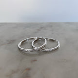 Medium Sterling Silver Hoops