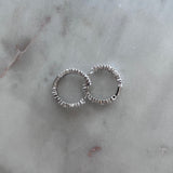 Sterling Silver Shined Mini Hoops