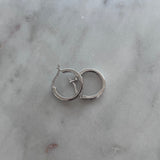 Mini Silver Loop Earrings