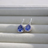 Blue Stone Shined Jewelry Set