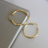 Gold Plated Medium Sized Hoops