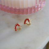 Red Heart Earrings