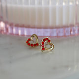 Red Heart Earrings