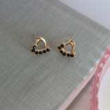 Black Heart Earring