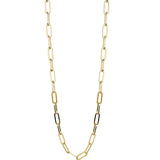 Gold Paper Clip Chain Necklace