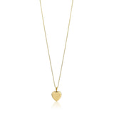 14K Gold Heart Locket Chain