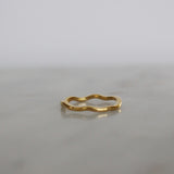 Gold Thin Curved Ring