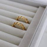 Gold Curb Chain Ring