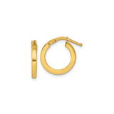 14K Gold Hoop Huggies